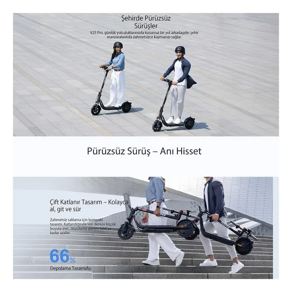 Navee V25i Pro 2 600 W Elektrikli Scooter - Görsel 6