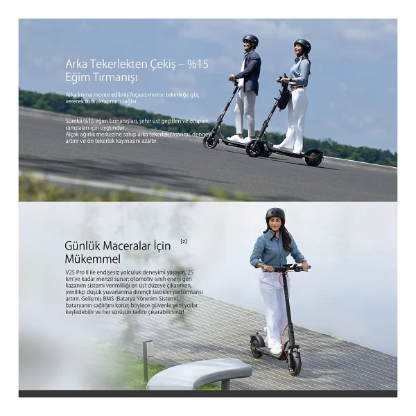 Navee V25i Pro 2 600 W Elektrikli Scooter - Görsel 9