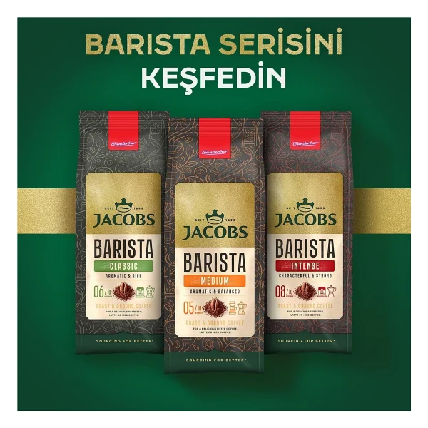 Jacobs Barista Intense Öğütülmüş Kahve 200 gr - Görsel 6