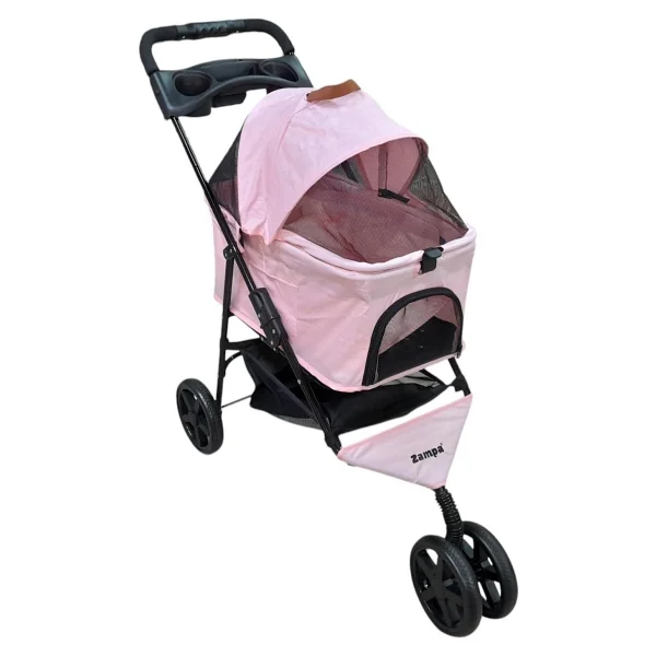 Zampa Venüs Pembe Kedi ve Köpek Arabası 50x80x90 cm - Görsel 2