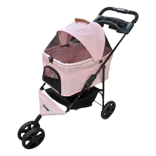 Zampa Venüs Pembe Kedi ve Köpek Arabası 50x80x90 cm - Görsel 3
