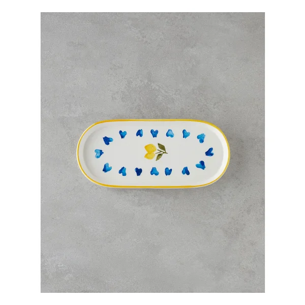 English Home Limonchello Seramik Kahvaltı Takımı 14 Parça 6 Kişilik Desenli Sarı - Mavi Renkli Set - Görsel 7