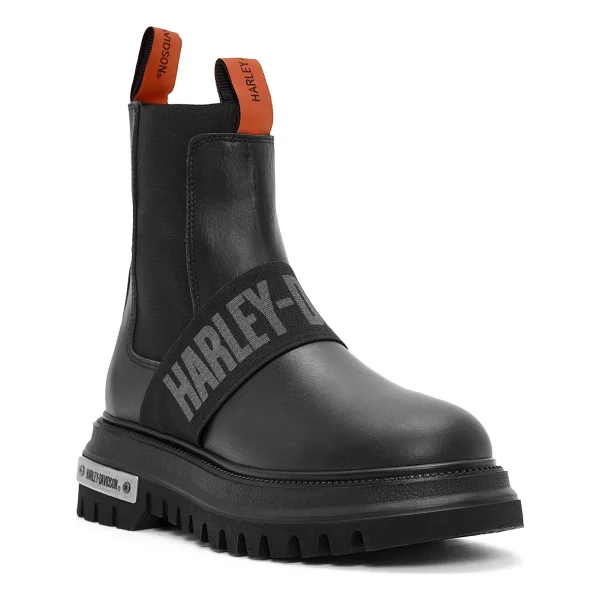Harley Davidson Nefud 021Z100563-B1409 Siyah Kadın Deri Bot - Görsel 7