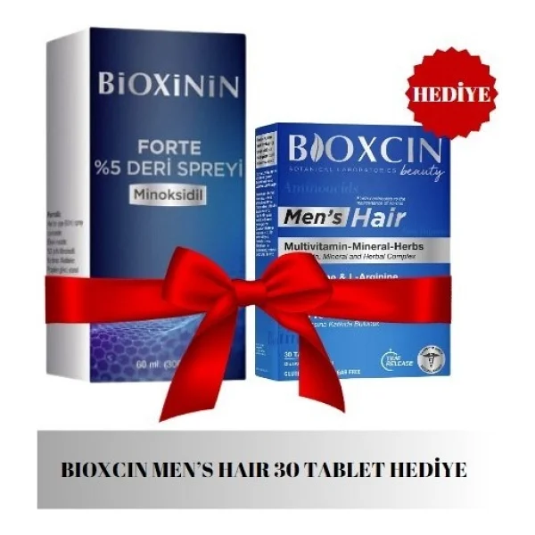 Bioxcin Forte Minoksidil Erkeklere Özel %5 60 ml Deri Spreyi - Görsel 3