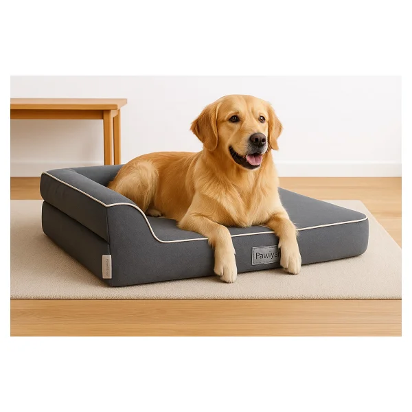 Pawiyans Bolster-L Üst Kalite Köpek Yatağı Süngerli Sıvı Geçirmez Alezli. %100 Elyaflı. 2 Fermuarlı - 57 x 71 cm - Petrol Mavisi - Görsel 9