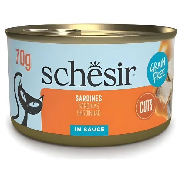 Schesir Soslu Sardalyalı 70 gr Yetişkin Konserve Kedi Maması - Görsel 3