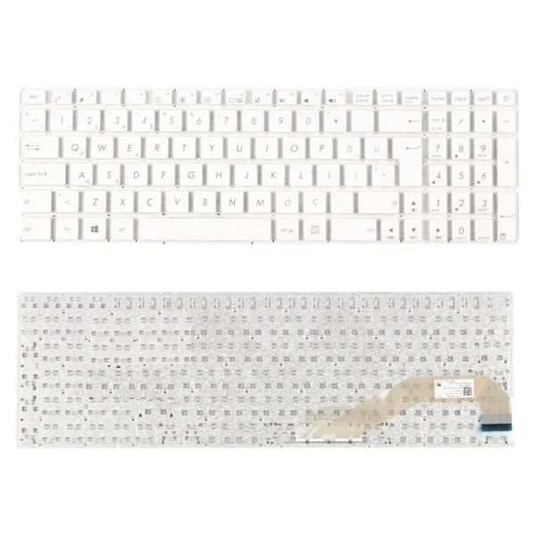 Asus X540 X540C X540CA Notebook Klavyesi - Beyaz - TR - Görsel 2