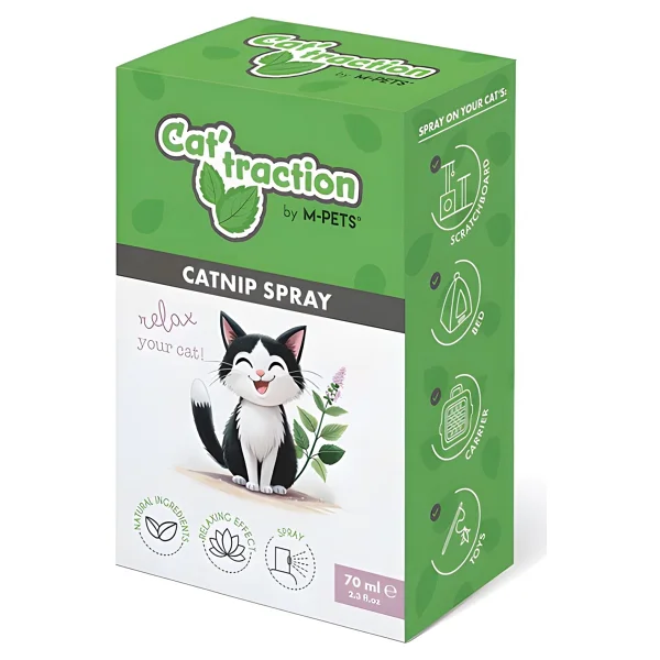 M-Pets Cat Traction 70 ml Catnipli Kedi Spreyi - Görsel 2