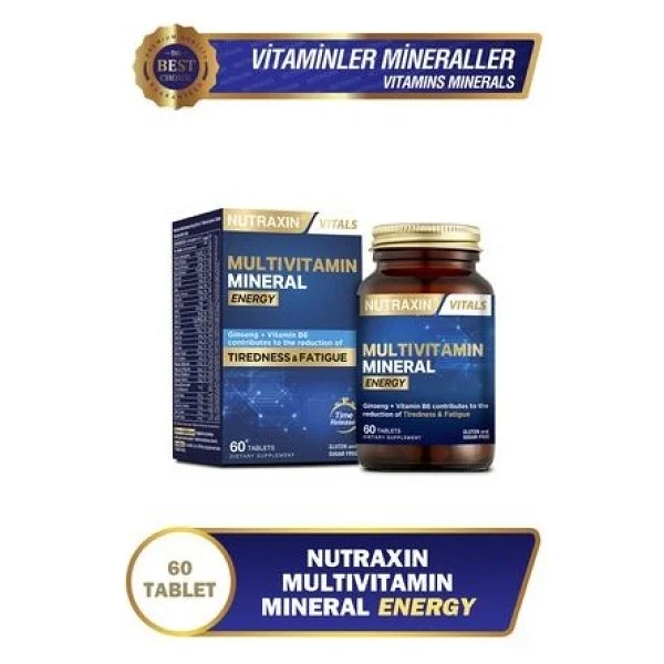 Nutraxin Multivitamin Mineral Energy 60 Tablet - Görsel 6