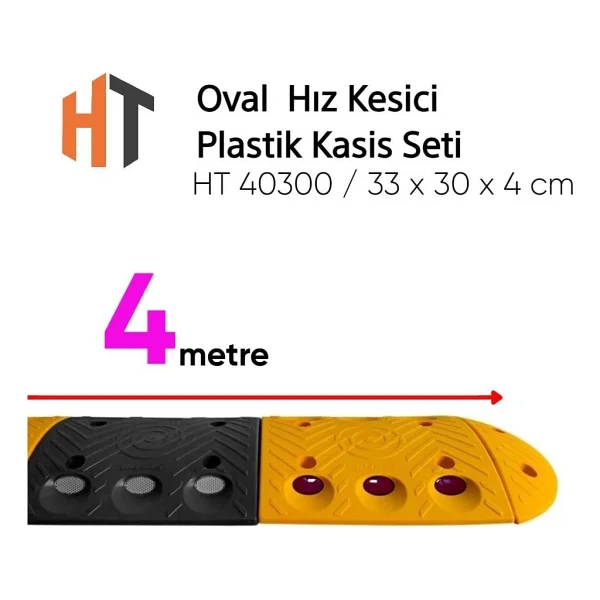 Oval Plastik Hız Kesici Kasis Seti 4 metre - Görsel 9