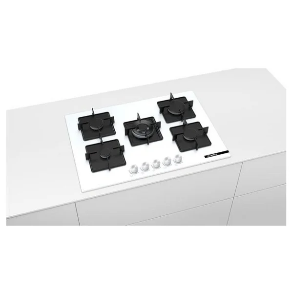 Bosch PNQ7B2O12O Wok Gözlü Beyaz Cam Ankastre Ocak - Görsel 2