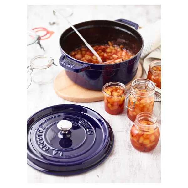 Staub La Cocotte Yuvarlak Koyu Mavi 20 cm Döküm Tencere - Görsel 2