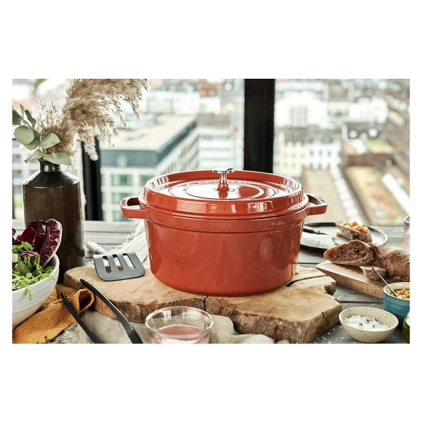 Staub La Cocotte Yuvarlak Tarçın 28 cm Döküm Tencere - Görsel 4