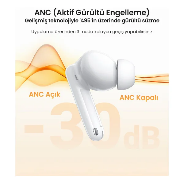 Ugreen HiTune T3 Pro ANC TWS Kulak İçi Bluetooth Kulaklık - Görsel 6