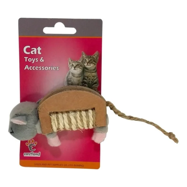 Eastland 10x6 cm Hışırtılı Peluş Fare Kedi Oyuncağı - Görsel 2