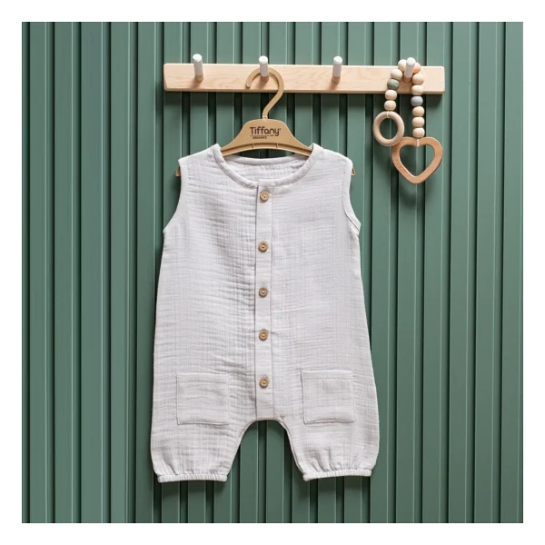 Tiffany Baby Müslin Theme Kısa Atlet Tulum 26023 - Görsel 7