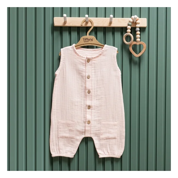 Tiffany Baby Müslin Theme Kısa Atlet Tulum 26023 - Görsel 4