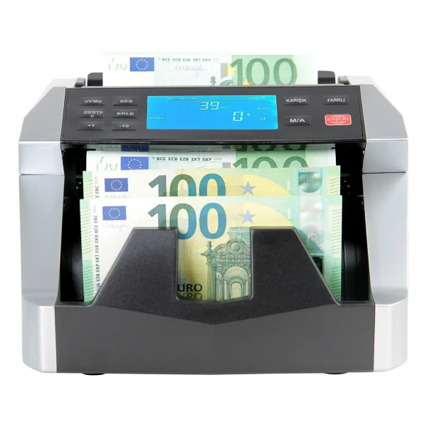 Sigma Karışık Para Sayma Makinesi - Tl - Euro - Usd - Türkçe Sesli Uyarı + Müşteri Ekranı - Görsel 2