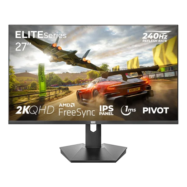 Dragos ELITESeries E270QHD240 27" 1 ms 2K Pivot IPS 240 Hz Oyuncu Monitörü - Görsel 6