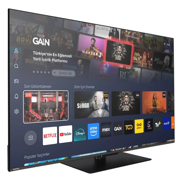 Toshiba 65QV3F63DT 4K Ultra HD 65'' 165 Ekran Uydu Alıcılı Smart LED TV - Görsel 2