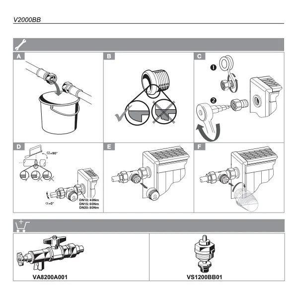 Honeywell V2000ebb15 Termostatik Vana Gövdesi 1/2' Köşe Tip - Görsel 6