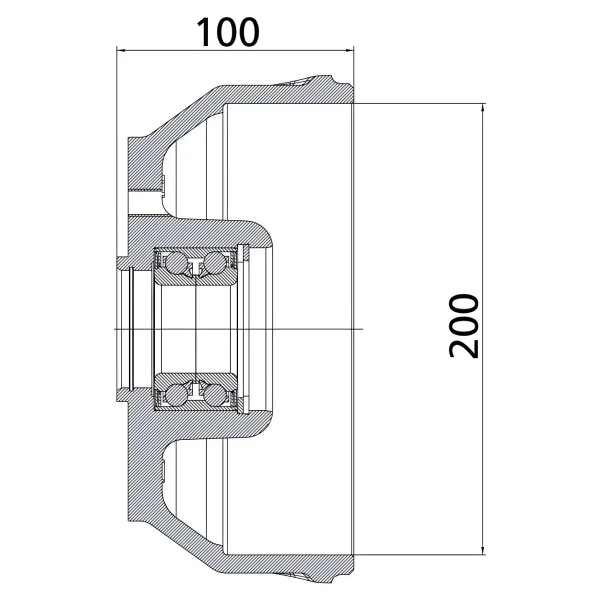 Knott 112X5/M12x1,5 Fren Kampanası- 1 Adet - Görsel 2
