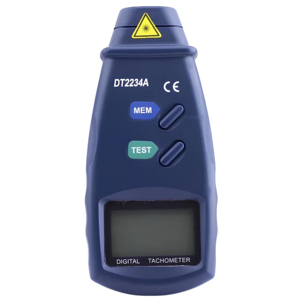 Dijital Lazer Takometre Motor Sanayi Tipi Makine Hassas Devir Ölçer Rpm Metre El Tipi Ölçüm Cihazı - Görsel 2