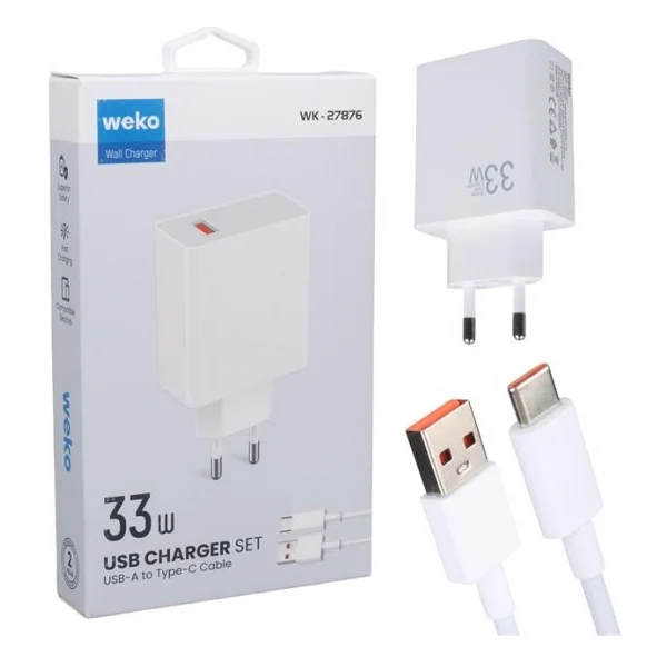 Weko WK-27876 M11 33 W Type-C Kablolu Hzılı Şarj Aleti - Görsel 5