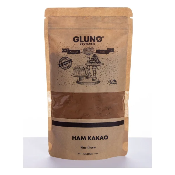 Gluno Glutensiz Ham Kakao 200 gr - Görsel 3