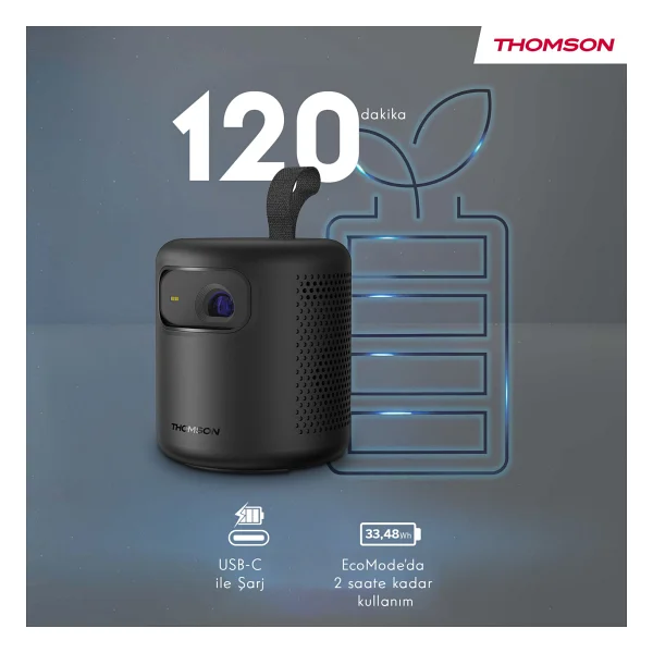 Thomson Vega PG35B 350 Lümen Full HD Android Taşınabilir Projeksiyon Cihazı - Görsel 3