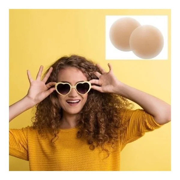 Buffer Silikon Göğüs Ucu Kapatıcı Gizleyici Bant Aparat Nipple Pad - Görsel 9