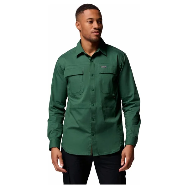 Columbia Landroamer Twill AM1594-375 Uzun Kollu Yeşil Erkek Gömlek - Görsel 8