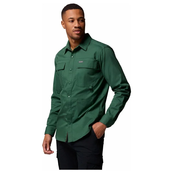 Columbia Landroamer Twill AM1594-375 Uzun Kollu Yeşil Erkek Gömlek - Görsel 3