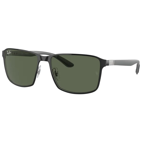 Ray-Ban 3721 914471 Black/Silver-Dark Green Güneş Gözlüğü - Görsel 6
