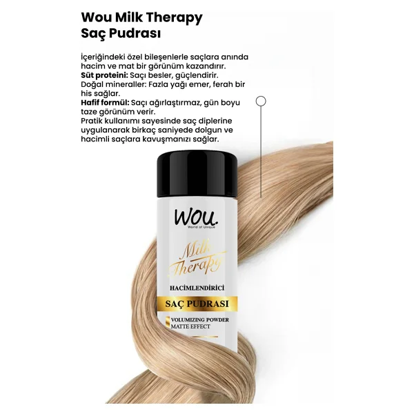 Wou Milk Therapy 20 gr Saç Pudrası - Görsel 7