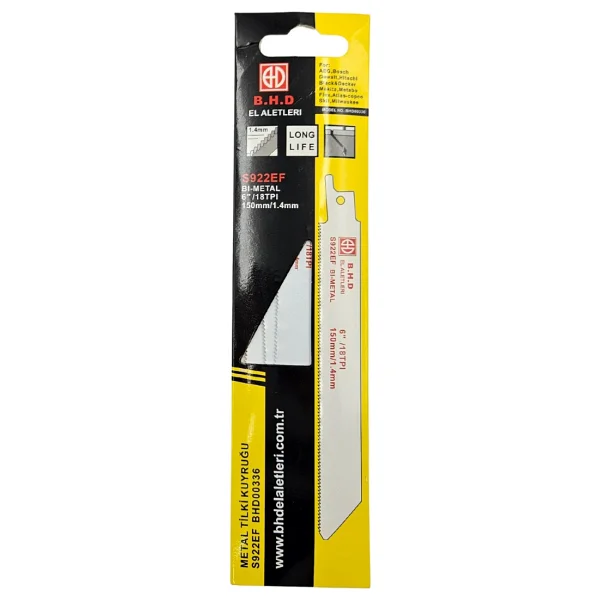 Fixonic B.h.d Bhd00336 S922ef 150Mm Bi-Metal (Metal) Tilki Kuyruğu Testere Bıçağı (5'Li Paket) - Görsel 3