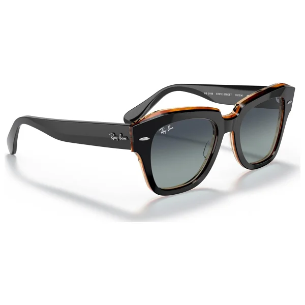 Ray-Ban State Street 2186 132241 Black/Brown-Grey/Blue Güneş Gözlüğü - Görsel 5