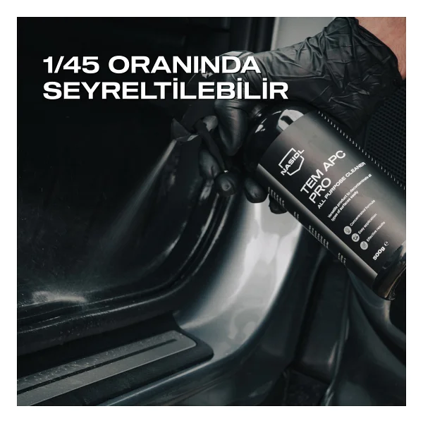 Nasiol Tem Apc Pro Araç içi Çok Amaçlı Konsantre Temizleyici-500gr-Koltuk,Döşeme,Plastik Temizleyici - Görsel 4