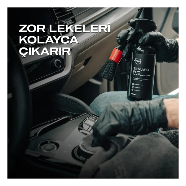 Nasiol Tem Apc Pro Araç içi Çok Amaçlı Konsantre Temizleyici-500gr-Koltuk,Döşeme,Plastik Temizleyici - Görsel 5