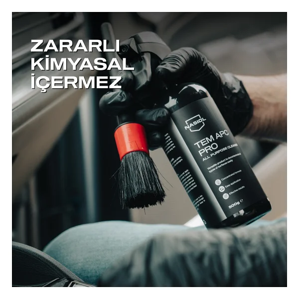 Nasiol Tem Apc Pro Araç içi Çok Amaçlı Konsantre Temizleyici-500gr-Koltuk,Döşeme,Plastik Temizleyici - Görsel 7