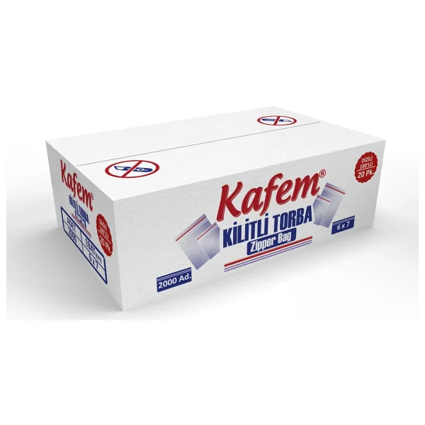 6 X 7 cm Kilitli Poşet / Naylon Torba 2000 Adet - Kafem - Görsel 2