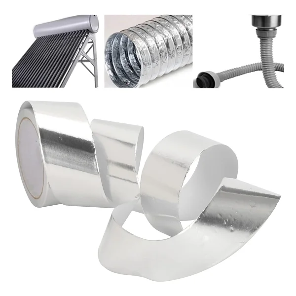 Alüminyum Folyo Bant Yanmaz Kombi Soba Borusu Bandı 48MM x 5m - Görsel 6