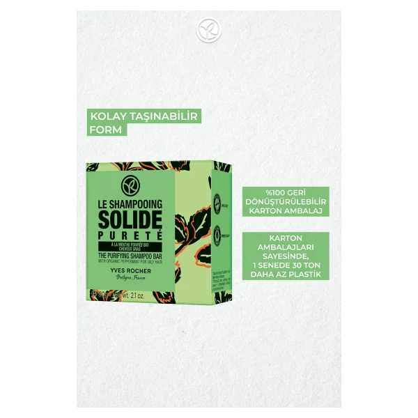 Yves Rocher Arındırıcı Katı Şampuan- Yağlı Saçlar/Purete-21018 - Görsel 7