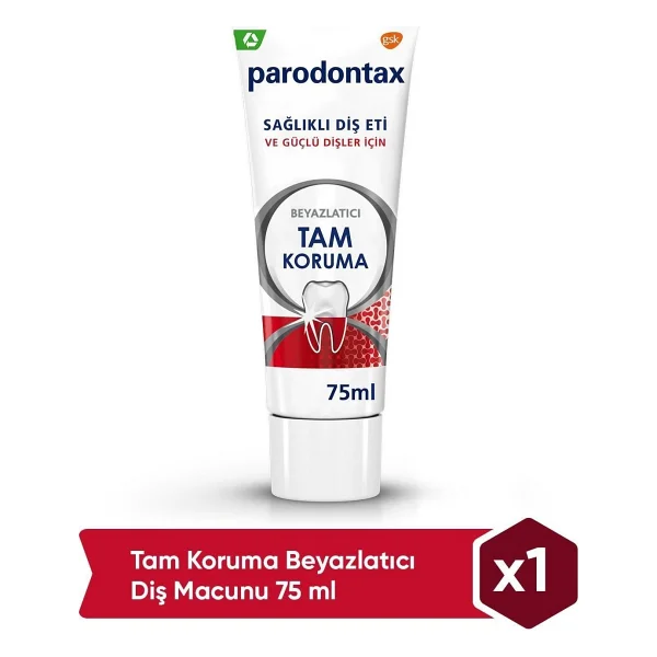 Parodontax Tam Koruma Beyazlatıcı 75 ml Florürlü Diş Macunu - Görsel 3