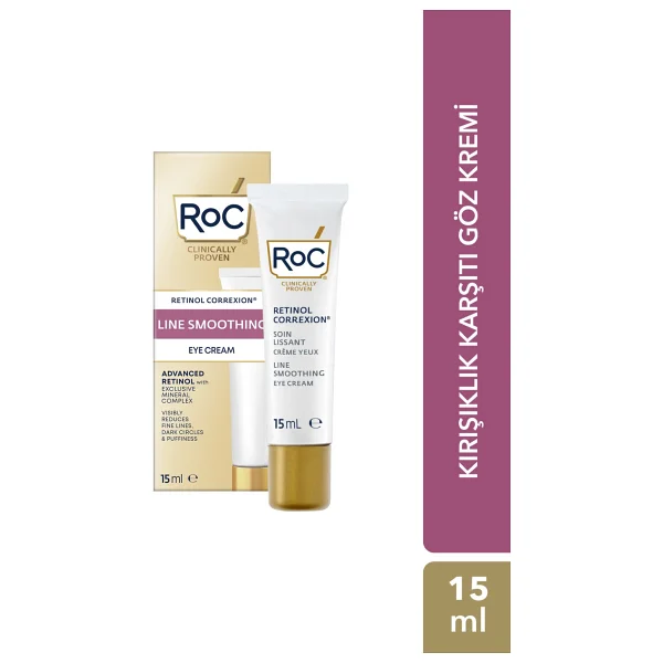 ROC Retinol Correxion Line Smoothing Eye Kırışıklık Karşıtı Göz Kremi 15 ml - Görsel 3