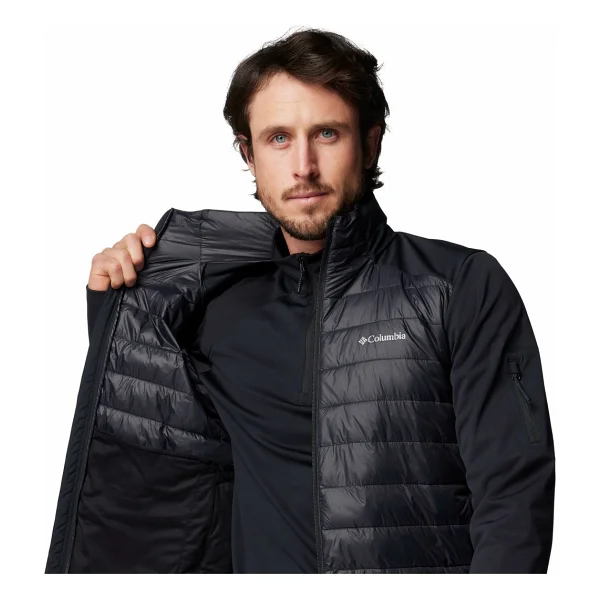 Columbia Tech Hybrid WO7913-010 Siyah Erkek Softshell Mont - Görsel 6