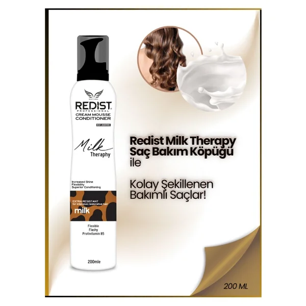 Redist Milk Therapy 200 ml Saç Köpüğü - Görsel 5