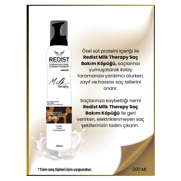 Redist Milk Therapy 200 ml Saç Köpüğü - Görsel 6
