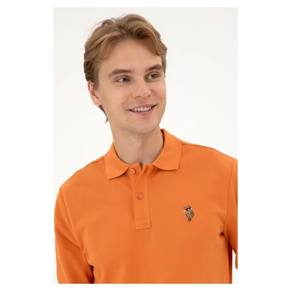 U.S. Polo Assn 50313772 Uzun Kollu Polo Yaka Erkek Tişört - Görsel 2