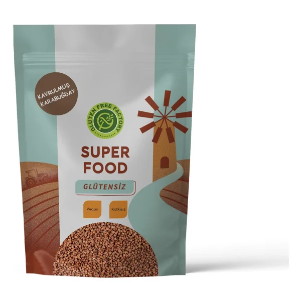 Glutensiz Fabrika 1 kg Sade Kavrulmuş Karabuğday - Görsel 4